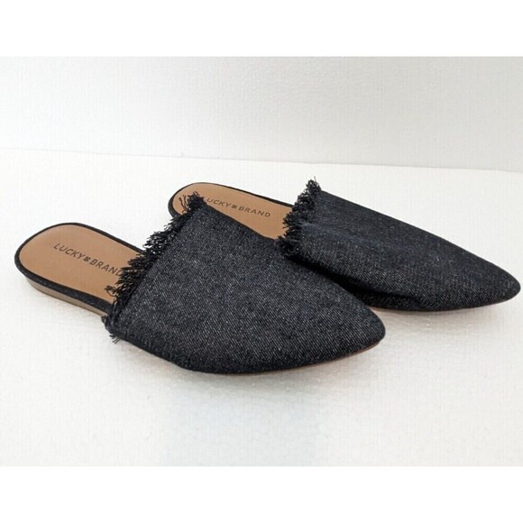 Lucky Brand Bapsee Black Slip On Loafers Women's Size 8.5 - Picture 1 of 8